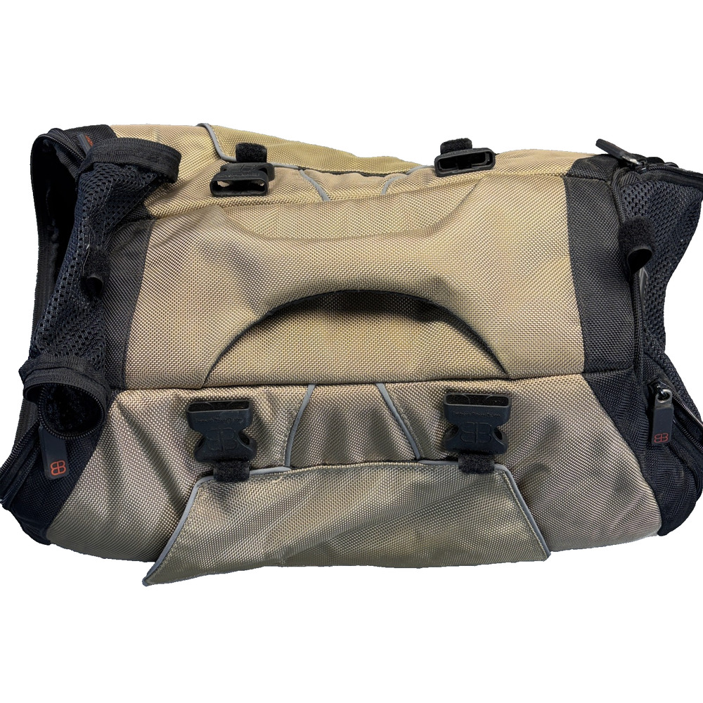 Petego Jet Set Forma Frame Medium Pet Carrier Airline Approved Tan Backpack